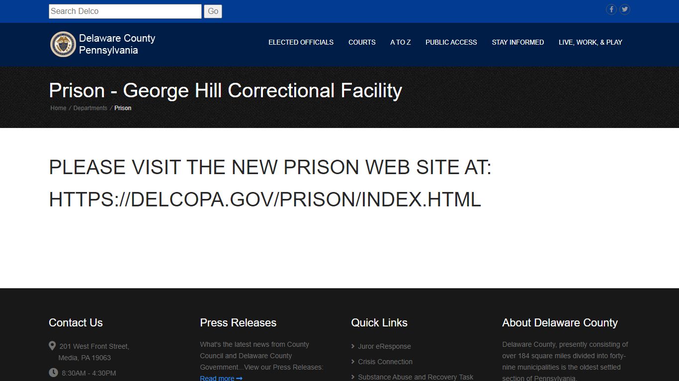 Prison - George Hill Correctional Facility